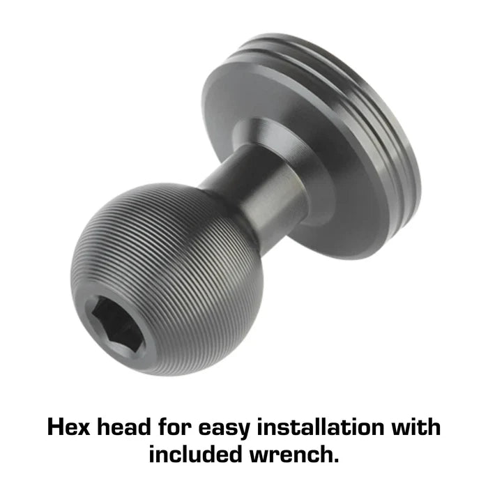 1/4" - 20mm FEMALE Aluminum Mounting Ball (Extra for NAV-Mount™ or L-Track Pro) — https://4ddac4.myshopify.com/products/1-4-20mm-aluminum-mounting-ball