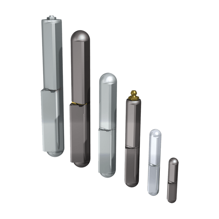 7-1/16-inch Steel Weld-on Hinge with Brass Pin and Grease Fitting