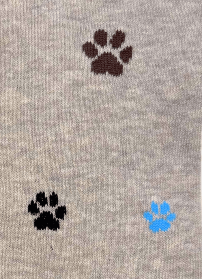 Beige/Multi Paws Sock - REF4123-51547 - Hammer Made