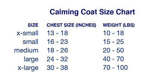 Bh Pet Gear Calm Coat Chest, Navy, 16-23"/Small
