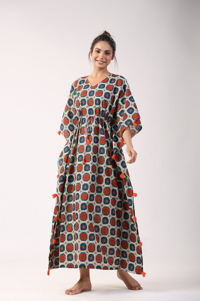 Block Bliss Cotton Kaftan