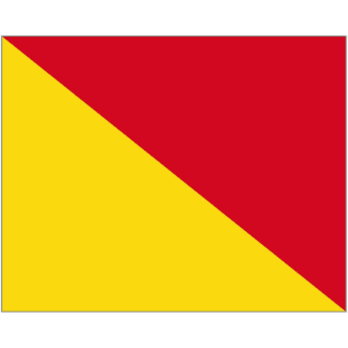 Code Flag Letter O - Oscar - Arthur Beale
