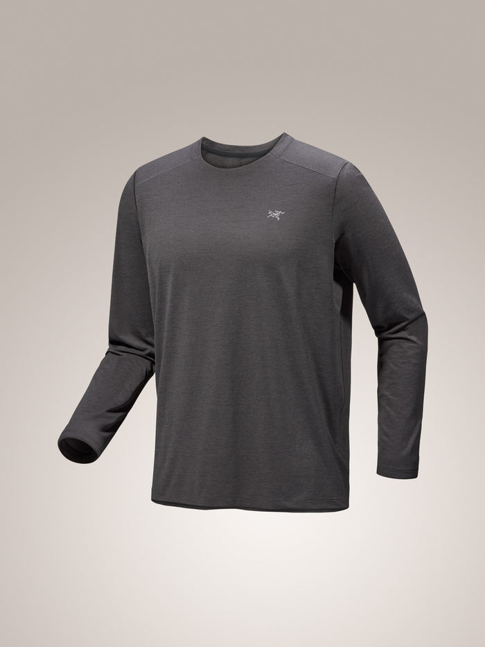 Cormac Crew Neck Shirt LS Men's Black Heather - Arc'teryx Australia