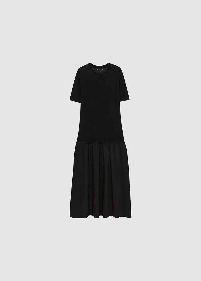 DISTRESSED TEE MAXI DRESS