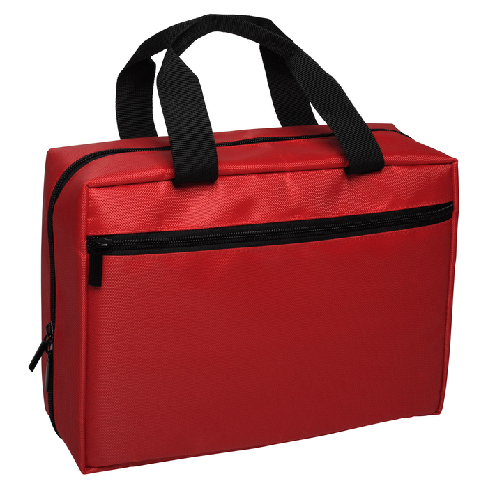 Empty Red First Aid Kit Tote W/Handles