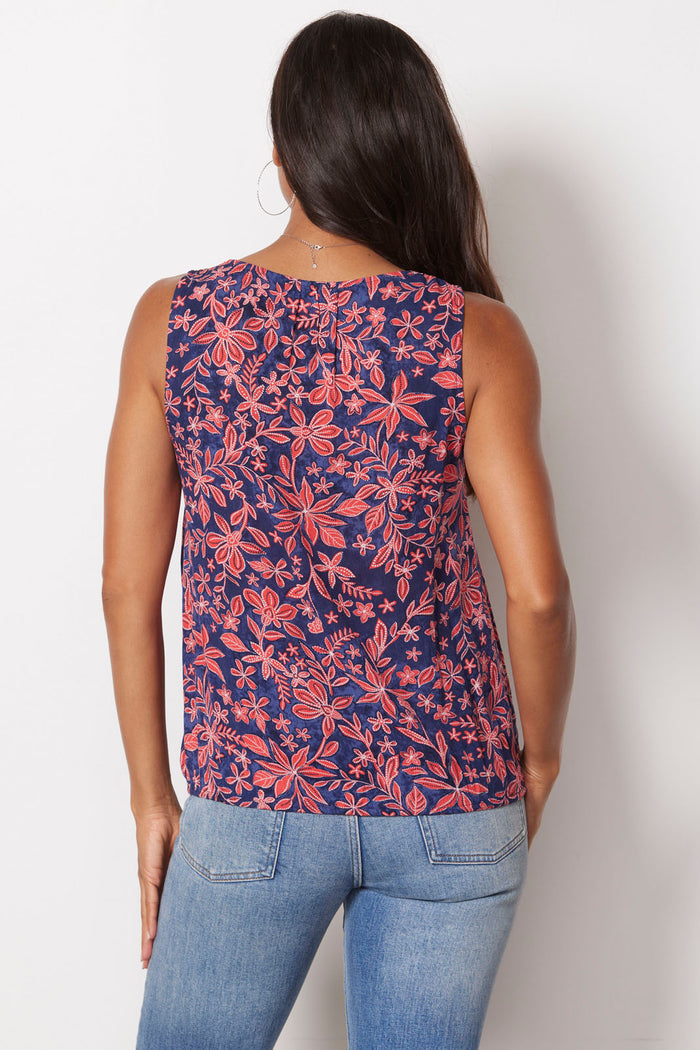 Finley Gathered V Neck Tank