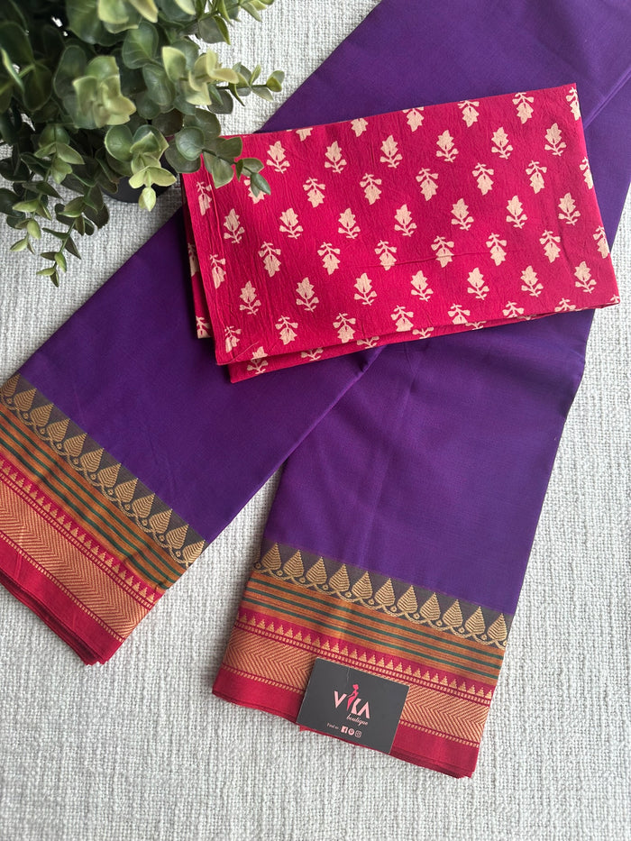 Handloom chettinad cotton saree