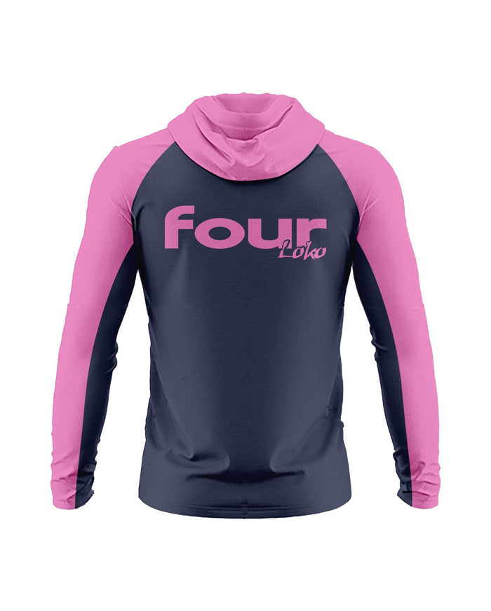 HOLYLANDS 2025 - Navy/Pink Snood Hoodie