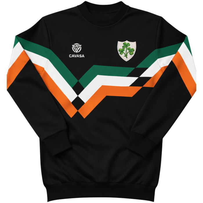 Ireland Black 80s Inspired Sweatshirt