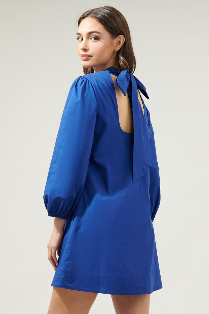 Karina Mock Neck Mini Dress
