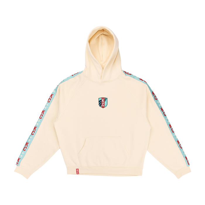 KC Current Unisex Crest Detail Oversized Hoodie