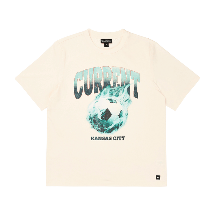 KC Current Unisex Flames Soccer Ball Band T-Shirt