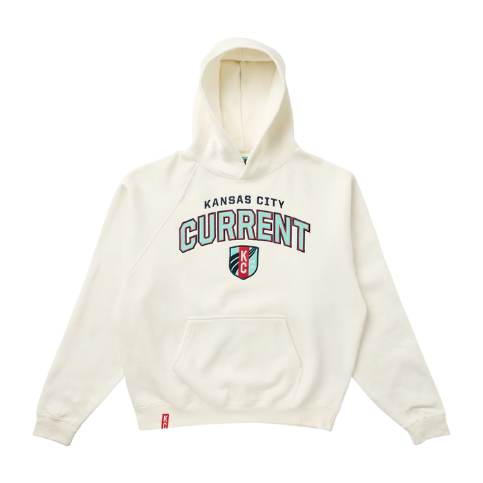 KC Current Unisex Oversized Arch Cream Hoodie