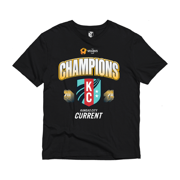 KC Current Unisex Women's Cup Champions Tee Shirt