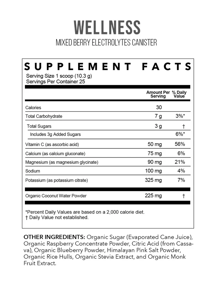 Lemon Lime + Mixed Berry Electrolytes | 25 + 30 Serving Canister