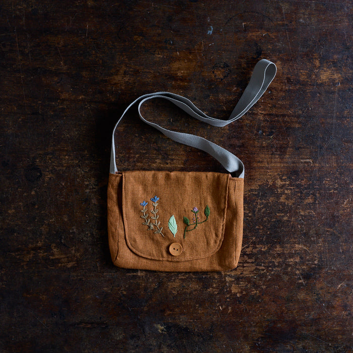 Linen Forager Bag - Brick