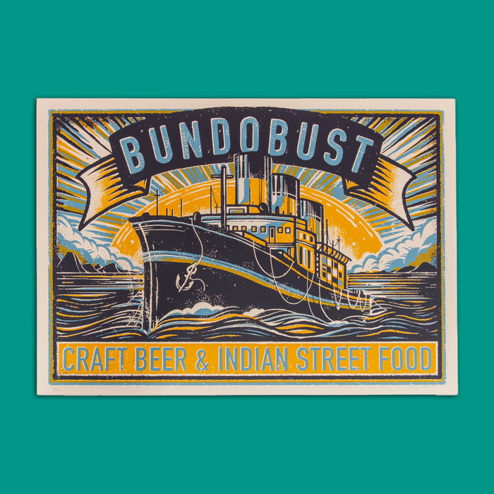 LIVERPOOL TITANIC A2 SIGNED SCREEN PRINT