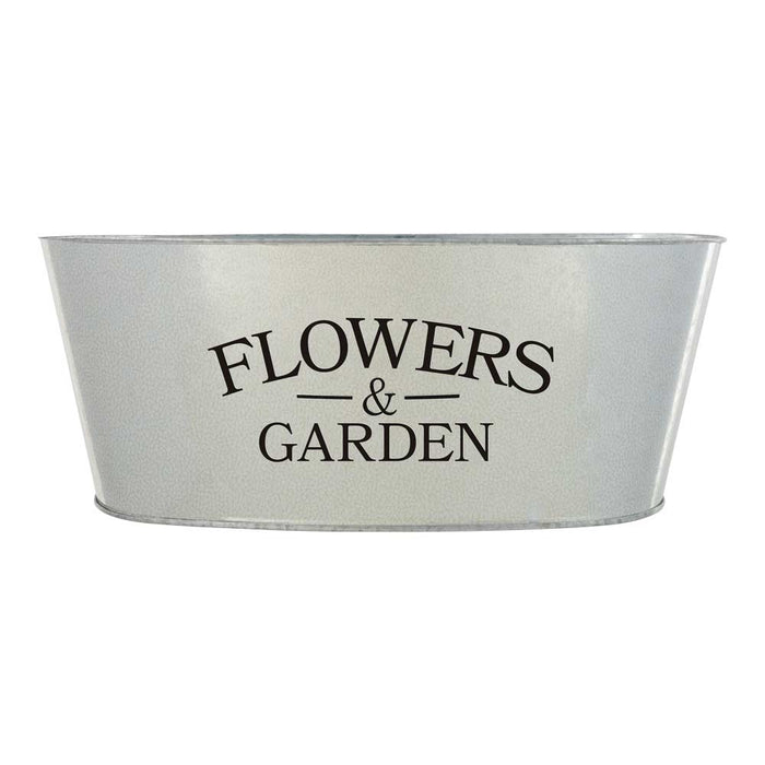 Metal Planter Flowers & Garden