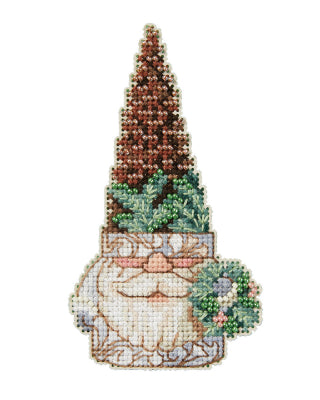 Mill Hill 2023 Jim Shore Pinecone Gnome Cross Stitch Kit JS202315
