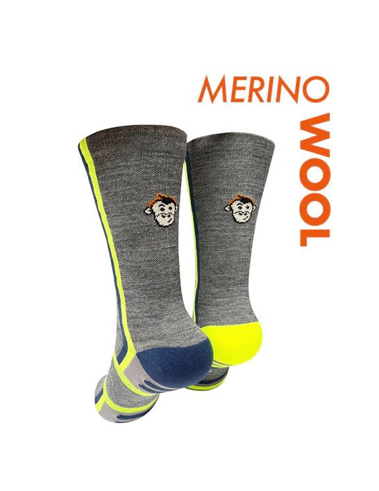 Monkey Sox Thermo Merino Sports Socks | Grey