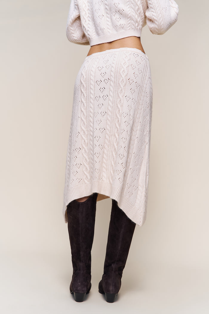 Noah Wool Cable Skirt