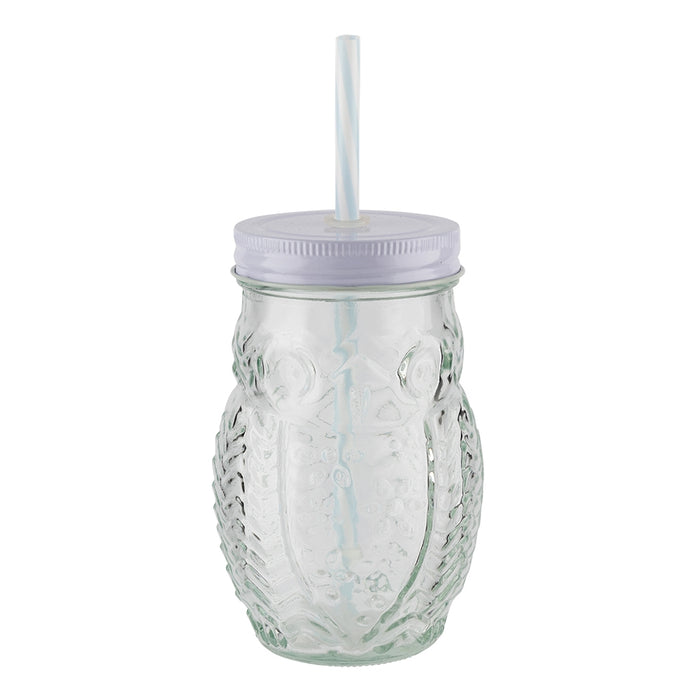 Owl Mason Jars - White 332746 - WHITE