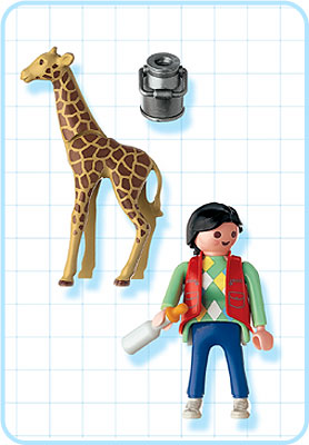 Playmobil 3253 Baby Giraffe with Zookeeper