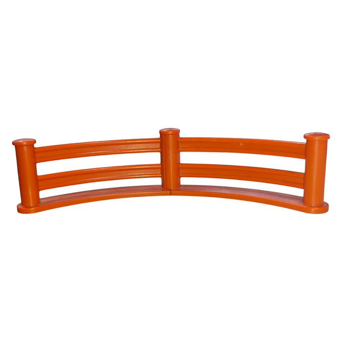 Playmobil 60 60 0580 dark orange Fence, ends shaped to clip together 123 1.2.3