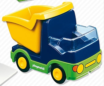 Playmobil 60 65 4920 / 60 65 6960 yellow/blue/green Dump truck 1.2.3 6759