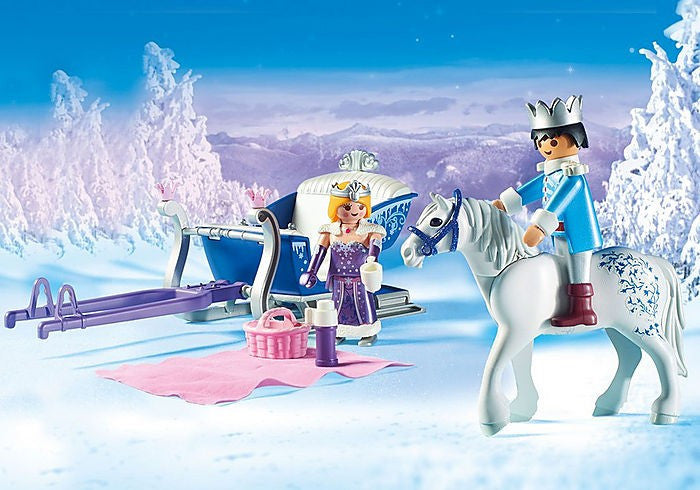 Playmobil 9474 Sleigh with Royal Couple Prince and Princess (Boxed)