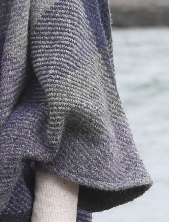 Rachel Button Up Cape - Multi-Indigo #color_indigo