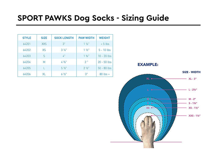 RC Pet Products Sport Pawks Dog Socks, Charcoal Heather