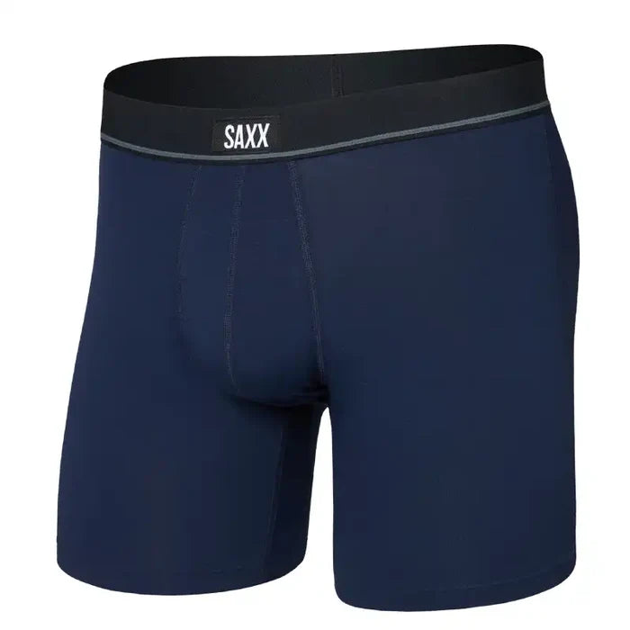 Saxx Men's Boxer Brief - Essential Cotton Navy