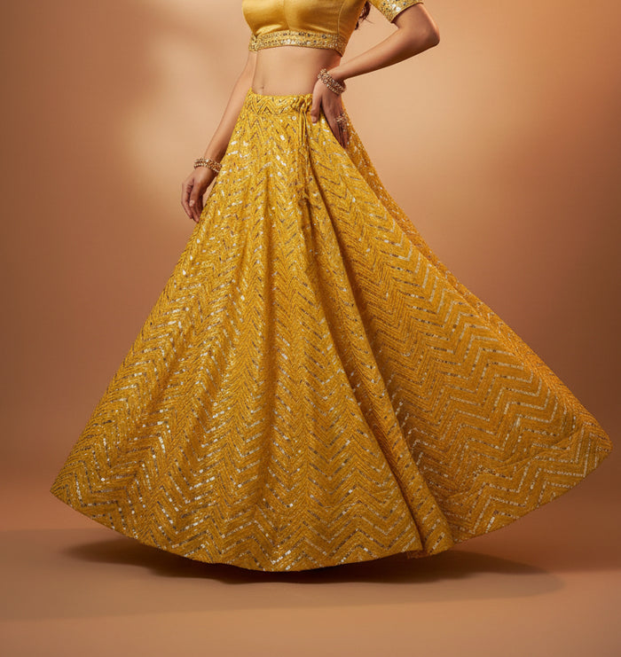 Sequin Lehenga - Kurti Connection USA
