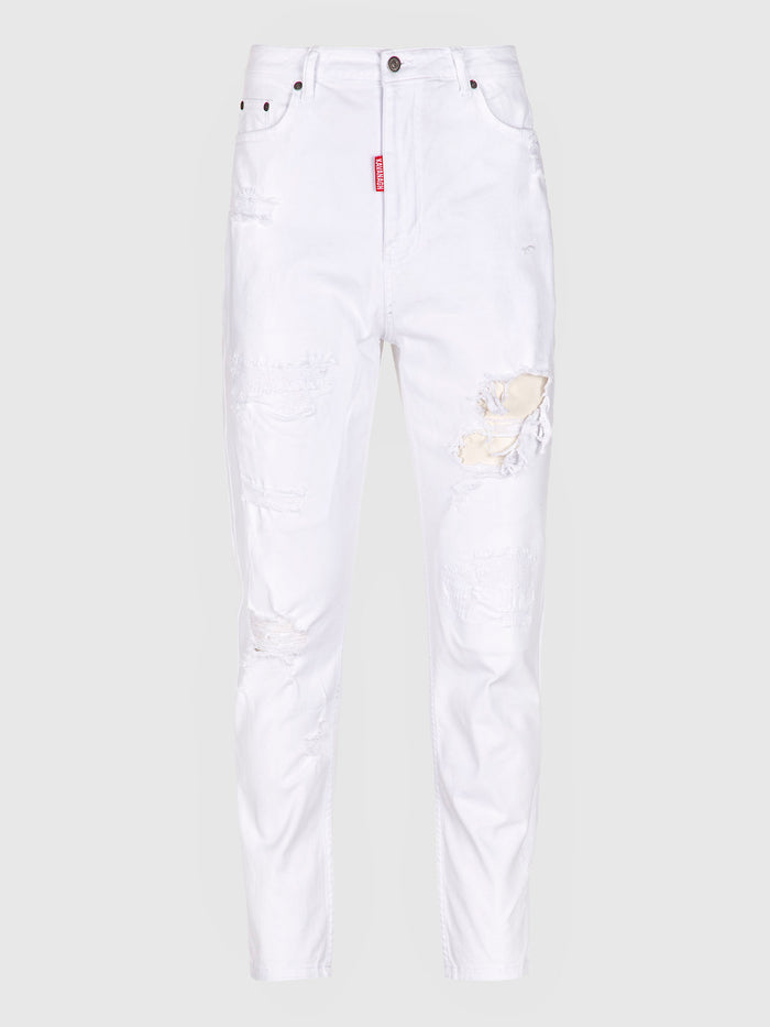jeans / White Cool Carrot Jeans