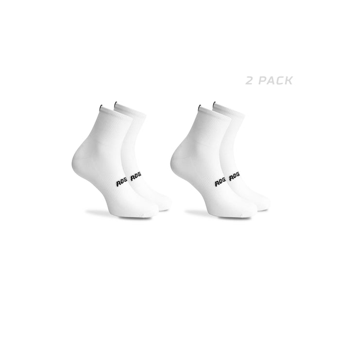 Rogelli Essential 2-pack fietssokken wit.