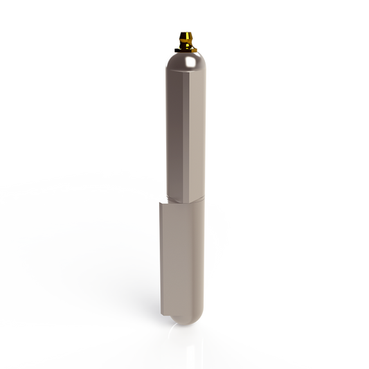 Steel weld-on hinge with grease fitting