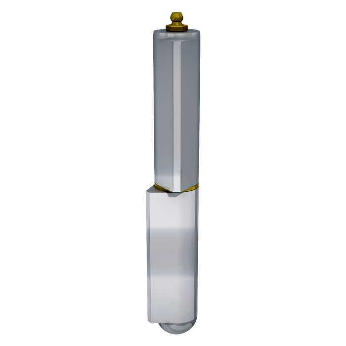 Aluminum weld-on hinge with grease fitting