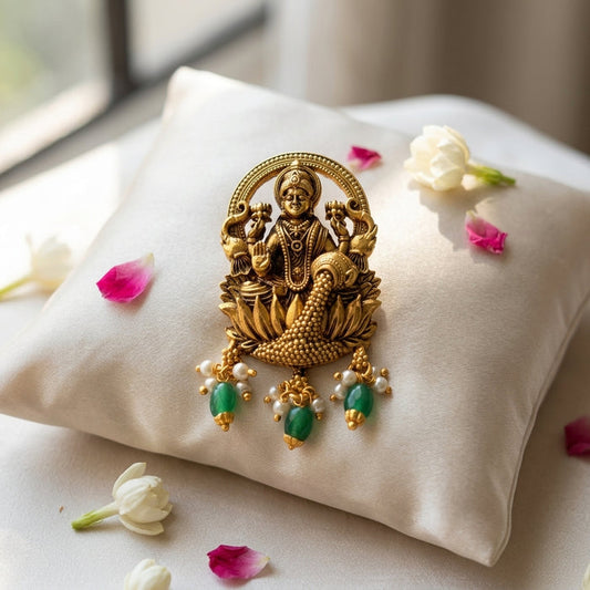 925 pure silver Lakshmi pendant