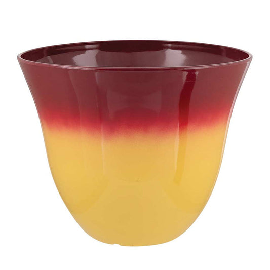 Abigal fade out planter in red and orange design on a white background