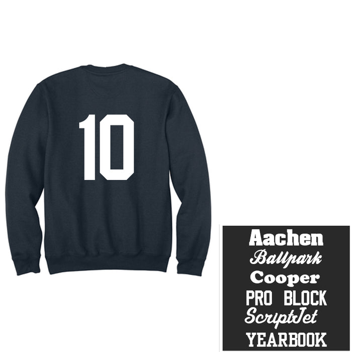 Additional Printed Customization - Number(s) on Back