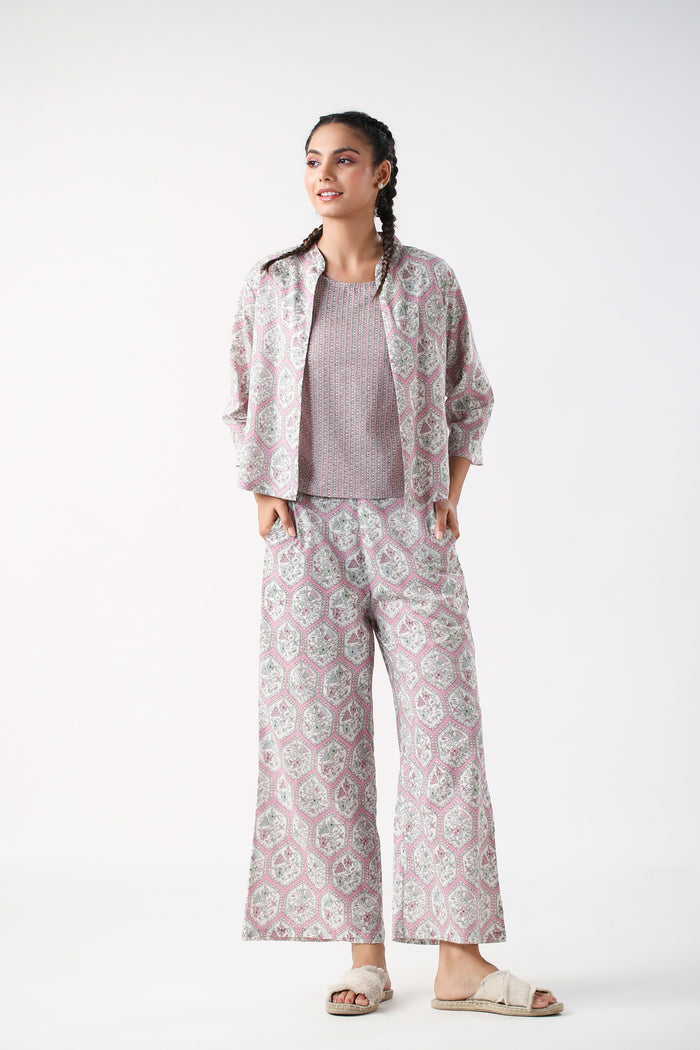 Airy Elegance Cotton Three Piece Set
