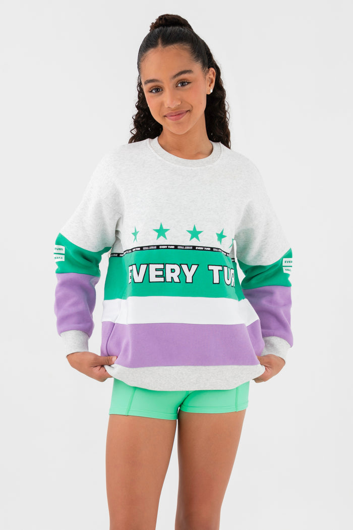 All-Stars Sweater in Snow Grey - Front View