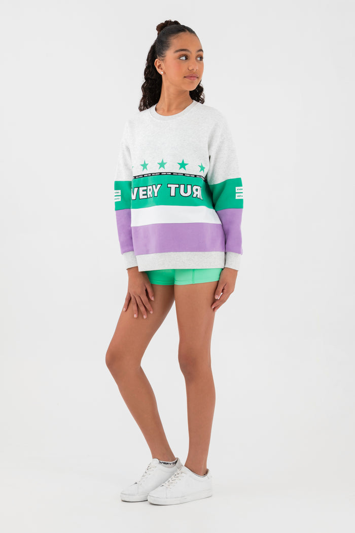 All-Stars Sweater in Snow Grey - Side Detail