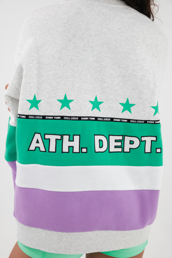 All-Stars Sweater in Snow Grey - Back Up Close