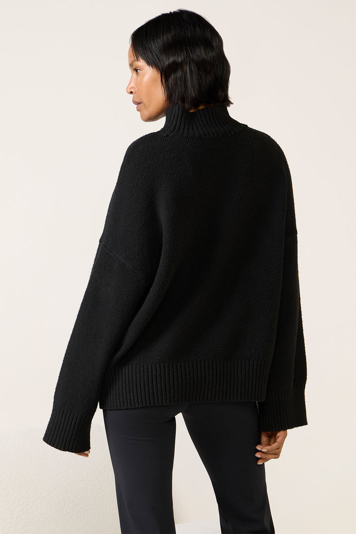 Apres Intarsia Mockneck Sweater