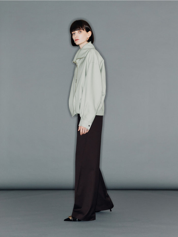 arik twisted straight pants 裾ディテール