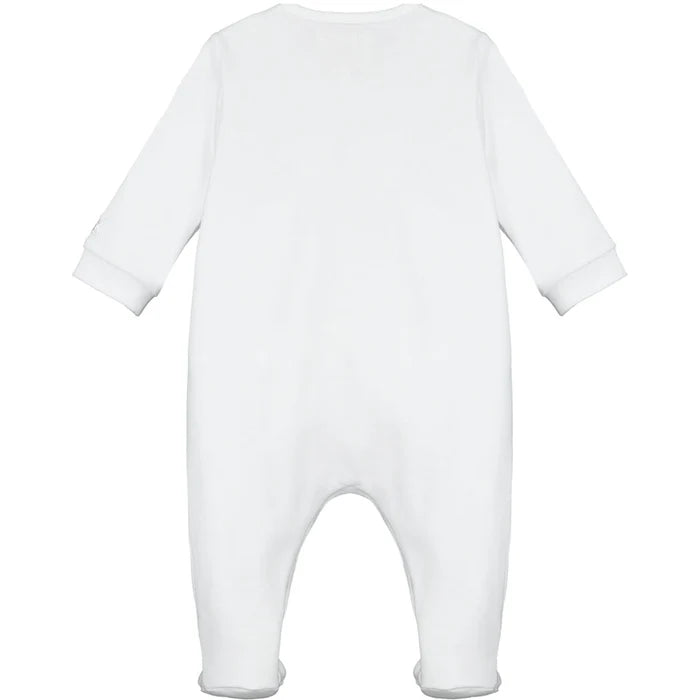 Ashton Unisex White Babygrow and Hat Set