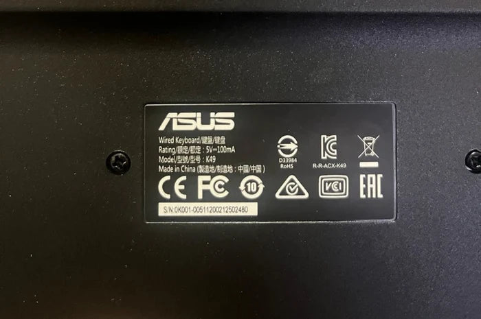 Asus K49  Keyboard Black