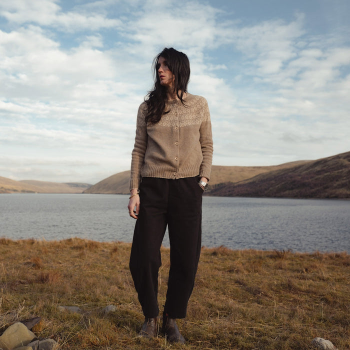 Autumn Women's Cardigan - Superfine Lambswool - Feather